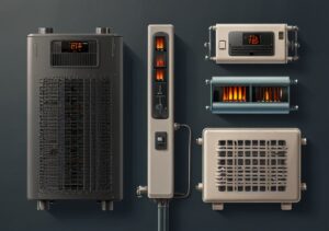 Illustration des différents systèmes de chauffage.